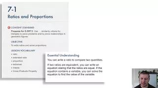 Geometry 7-1 Ratios and Proportions: Introduction and Solve It