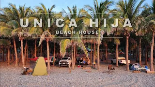 Beach Camping With Friends | Unica Hija Beach House | 4K | ASMR
