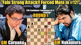 FIDE Candidates Tournament 2022 | Fabiano Caruana VS Hikaru Nakamura | Round 1