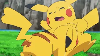 Female Pikachu meets Pikachu Pokemon Sun and Moon episode 91 English Sub