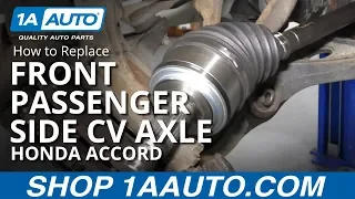 How to Replace Front Passenger Side CV Axle 03-07 Honda Accord