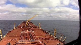 Louisiana offshore oil port LOOP. american supertanker hooking up