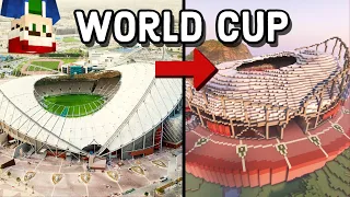 Building the World Cup Stadium in Minecraft!