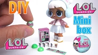 DIY Miniature LOL Surprise Dolls series 2 Box | DollHouse