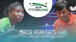 Davina Luzolo vs Esther Oribamise | 2019 ITTF Nigeria Open Highlights (Group)