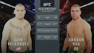 Cain Velasquez Vs. Shogun Rua : UFC 4 Gameplay (Legendary Difficulty) (AI Vs AI) (PS5)