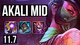 AKALI vs LEBLANC (MID) | 14/1/10, Legendary, 500+ games | EUW Diamond | v11.7