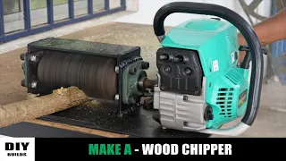 Chain Saw HACK - Make A Wood Chipper | DIY