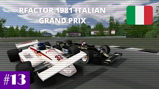 rFactor F1 1981 | Round 13 | Italian GP