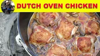 Dutch Oven Cooking - Italian Style Roasted/Braised Chicken Thighs