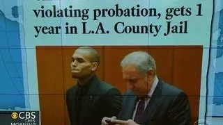 Chris Brown gets one-year jail sentence for violating probation