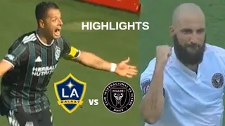 Chicharito vs Gonzalo Higuain Highlights | LA Galaxy vs Inter Miami MLS 2021