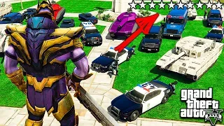 ТАНОС ПРОТИВ 10 ЗВЁЗД РОЗЫСКА ЧТО БУДЕТ В ГТА 5 МОДЫ! THANOS ОБЗОР МОДА В GTA 5! ИГРЫ ГТА ВИДЕО MODS