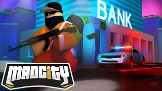Ограбление поезда и новая криминалка в игре Мэд Сити роблокс  Mad City roblox