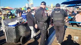 Code Enforcement OFFICERS TRY TO REMOVE UNPERMITTED VENDORS FROM SANTA MONICA PIER