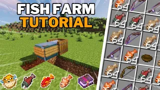 Easy Automatics Fish farm tutorial JAVA and BEDROCK 1.20