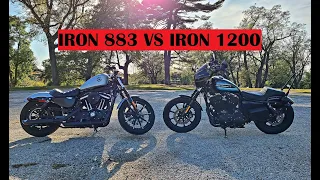 Iron 883 Sportster vs. Iron 1200 Sportster