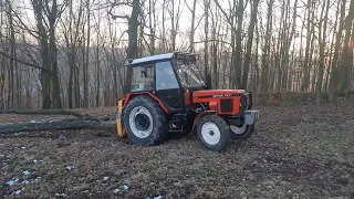 Zetor 7211 a Uniforest 55H - Rozjezd s cca 1m3