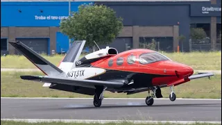 Cirrus Vision Jet SF50 G2 (N3131X) at Sabadell Airport.