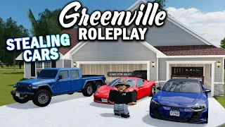 (GONE WRONG) STEALING CARS AND SELLING THEM!! || ROBLOX - Greenville Roleplay