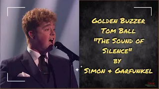 Tom Ball "The Sound of Silence" Lyrics | AGT:All-Stars 2023 #agtallstars #agt