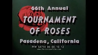 1955 66th ANNUAL ROSE PARADE  PASADENA CALIFORNIA  54714