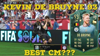 Kevin De Bruyne 93 Winter Wildcard Best CM? Player Review Fifa 23 Ultimate Team