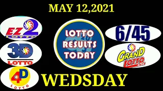 MAY 12,2021 LOTTO RESULTS TODAY 2D 3D 4D 6/45 6/55