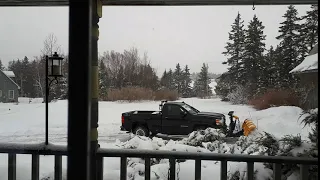 March 2020 plowing snow