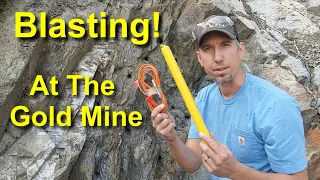 Blasting for Gold! Drilling and Blasting a Gold Vein at My Mine!