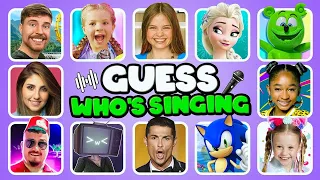 GUESS WHO'S SINGING 🎵🎤🔥 Lay Lay, King Ferran, Salish Matter, Peach , Elsa, MrBeast, Trolls 3, Diana