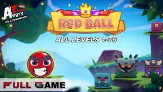 🔴Red Bounce Ball - FULL GAME (all levels 1-75) Android Gameplay