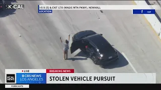 CHP chases suspected stolen vehicle from Bakersfield to Newhall