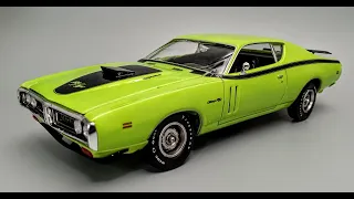 1971 Dodge Hemi Charger R/T 1/25 Scale Model Kit Build How To Assemble Paint Decal Trim Interior