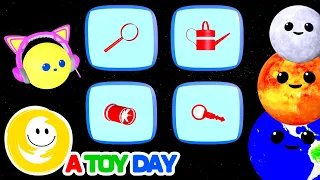 Flat Planets 🎈🪐🌎🔭☄️ | How to fix FLAT Planets | Learn Planets for kids | Planet Game with balloons