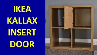 How to install Ikea Kallax door insert