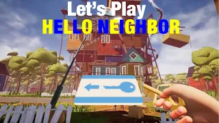 Hello Neighbor- Getting the keycard [act 3 part 5]