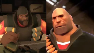 (TF2 dub + 15.ai) Demoman now finds Heavy's drawing