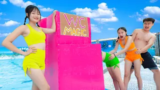 FUN WC MAGIC GIRL LONG LEGS PRANK BATTLE NERF Dr CAGirl Nerf Guns POPULAR CRAZY GIRL COCA COLA PRANK