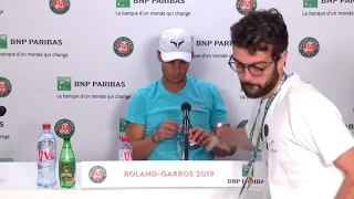 Rafael Nadal Press conference / R1 RG 2019