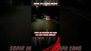 PENAKUT  ||  Sopir ini merekam penampakan dalam mobil yang melaju di depannya, sosok apa itu?