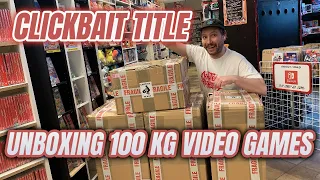 Almost 100 kg video games unboxing!