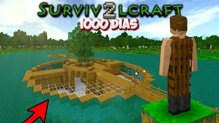 CONSTRUI UMA MEGA BASE AQUÁTICA NO SURVIVALCRAFT - 1000 DIAS #2