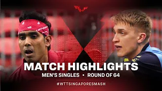 Sharath Kamal Achanta vs Anton Kallberg | MS | Singapore Smash 2022 (R64)