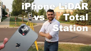 iPhone 12 Pro LiDAR vs. Survey Total Station Accuracy