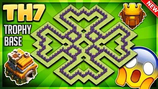 'NOT CLICKBAIT'- NEW TOWN HALL 7 (TH7) TROPHY [DEFENSE] BASE DESIGN 2018-Clash Of Clans