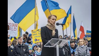 Ivanna Sakhno's Speech on One Year Since Beginning of Full Scale Invasion of Ukraine