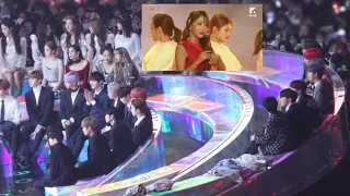 BTS reacción a Jin Young en los MMAs2018