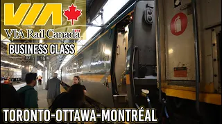 Riding Via Rail's Corridor Service | Business Class | Toronto-Ottawa-Montréal