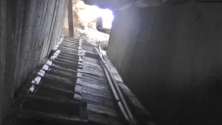 Descending and Ascending 100-Year Old Shafts and Ladders in the Abandoned Humbug Mine